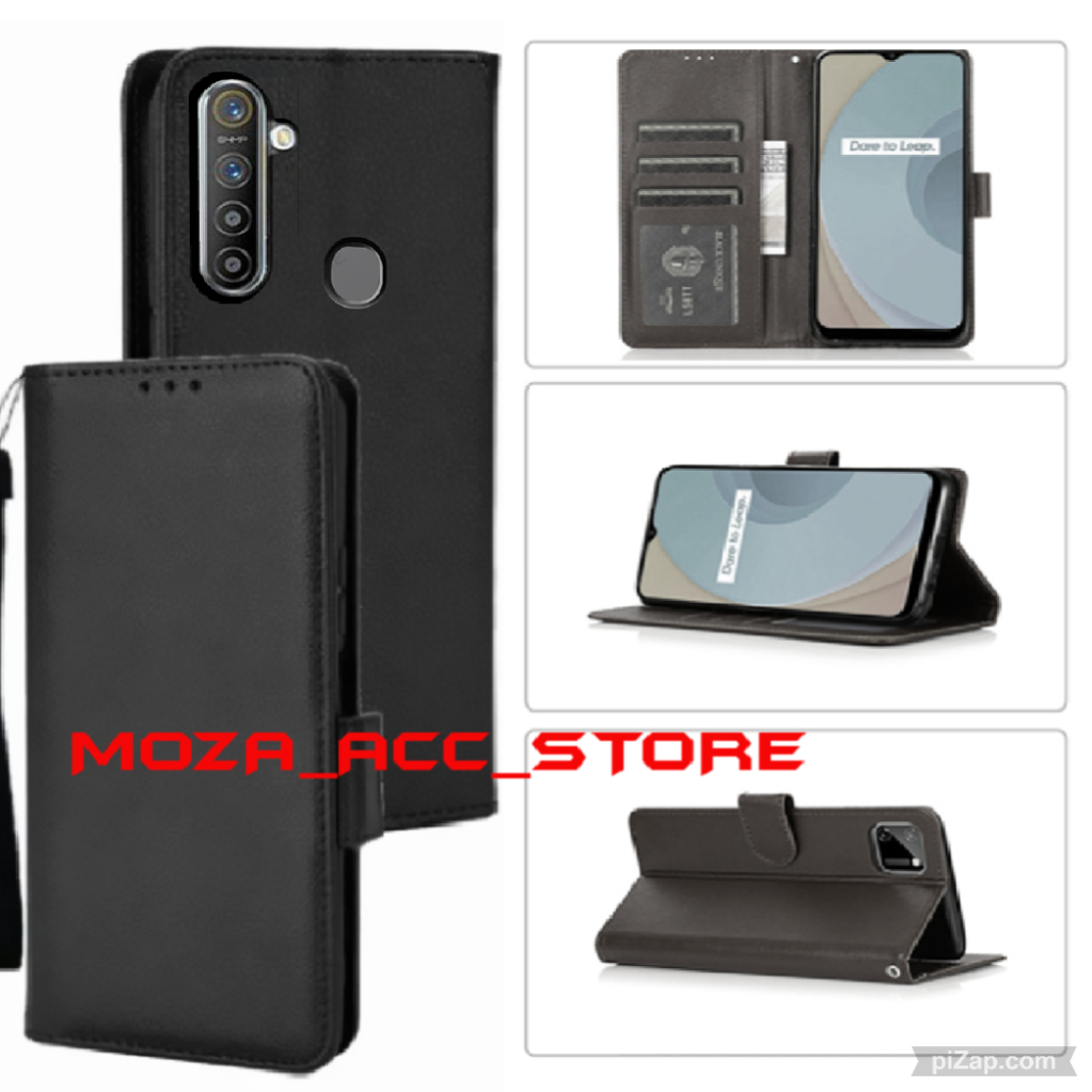 CASE DOMPET REALME REALME 5S REALME 5i HARDCASE LEATHER WALLET