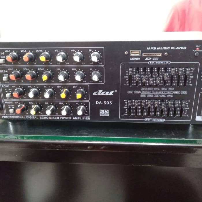 Ampli Dat DA303 Bluetooth Sambung Ampli Ke Speaker 15 Inch, 42 OFF