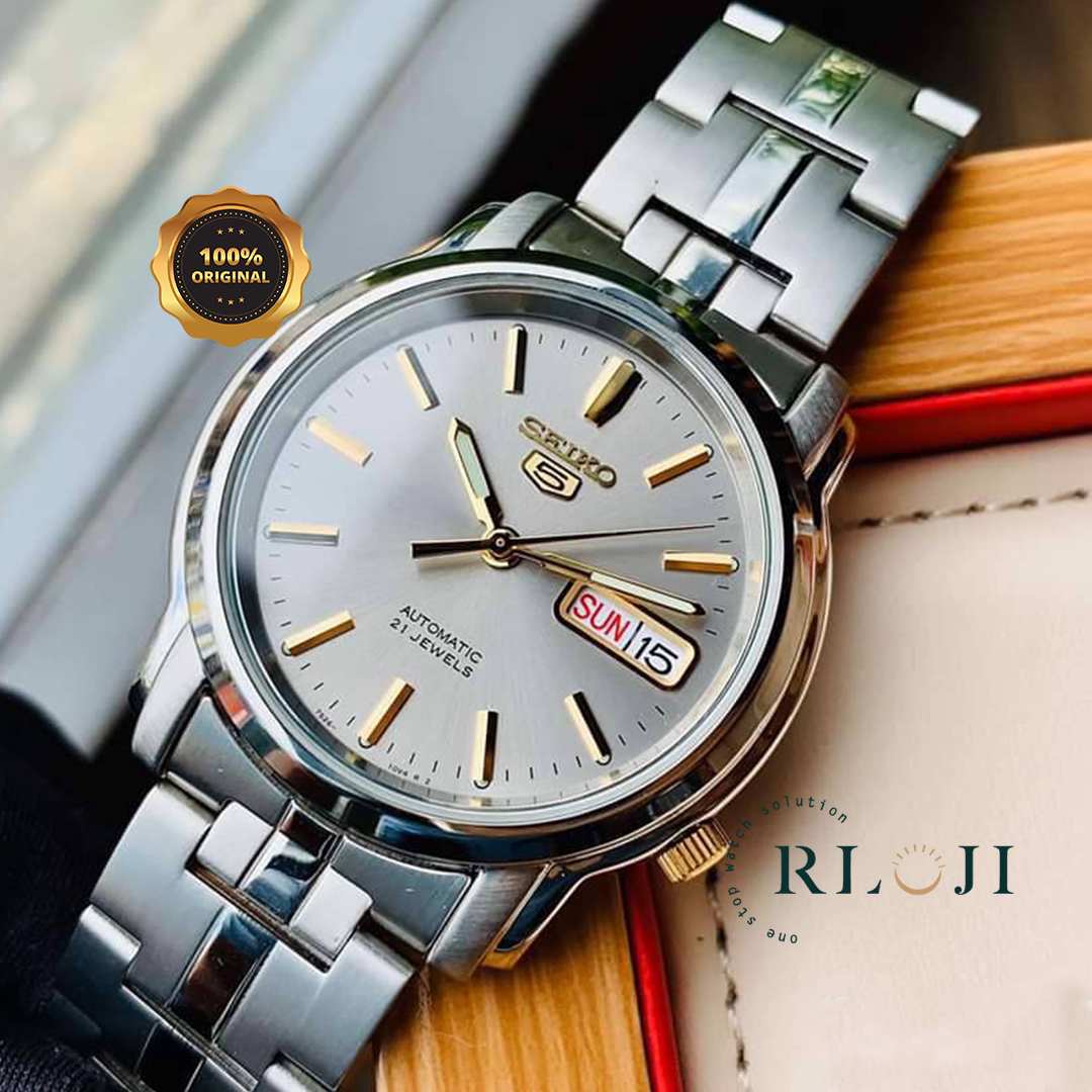 SEIKO 5 SNKK67 SNKK67K1 Jam Tangan Automatic Pria Original Gray Dial  Stainless Steel RLOJI_ID | Lazada Indonesia
