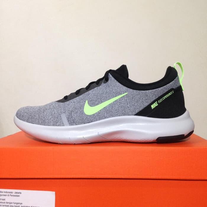 Sepatu Running/Lari Nike Flex Experience RN 8 Grey Lime AJ5900-002 Original Murah