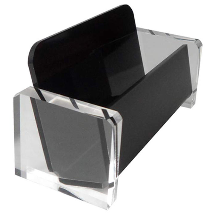 Acrylic Desktop Business Card Holder Display For Desk Elegant Stand Office Black Lazada Acrylic Desktop Business Card Holder