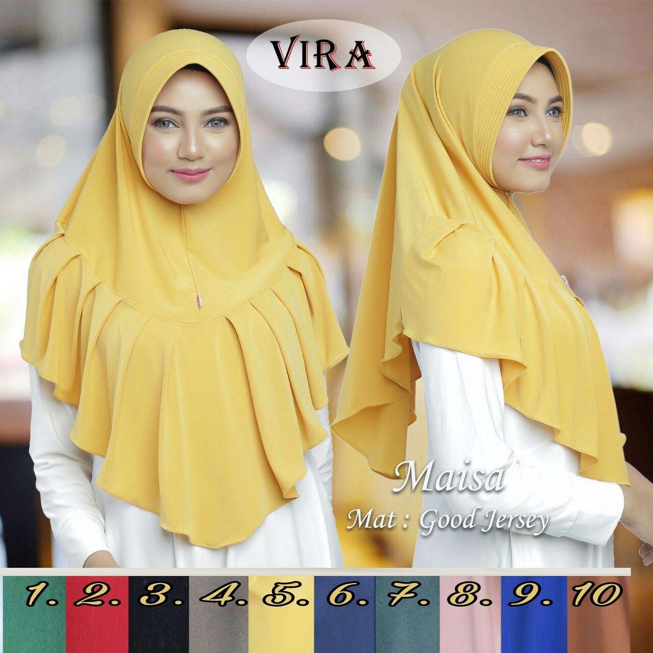 Hafizah Hijab Marisa / Jilbab / Kerudung Instan / Serut Bahan Good Jersey - Kerudung instan, jilbab khimar - Bergo Serut Zakiah