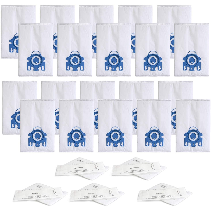 Microsafe® 20 Sacchetti Per Aspirapolvere Microflies Economy, Compatibili Con Miele Classic C1 Serie (EcoLine, Special)
