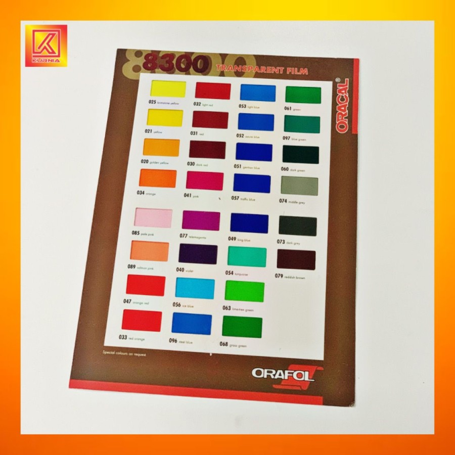 KATALOG STIKER ORACAL 8300 Lazada Indonesia