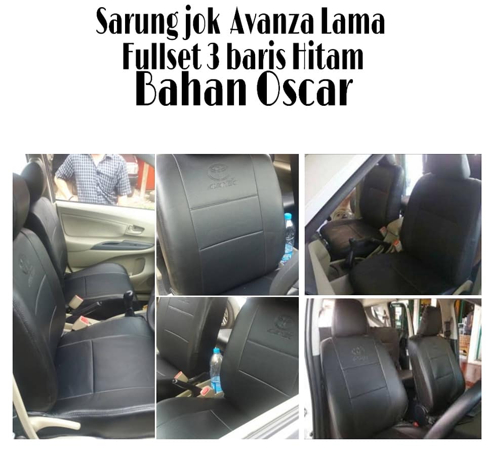 Sarung Jok Mobil AVANZA LAMA VVTI Bahan OSCAR Hitam Polos Fullset Lazada Indonesia