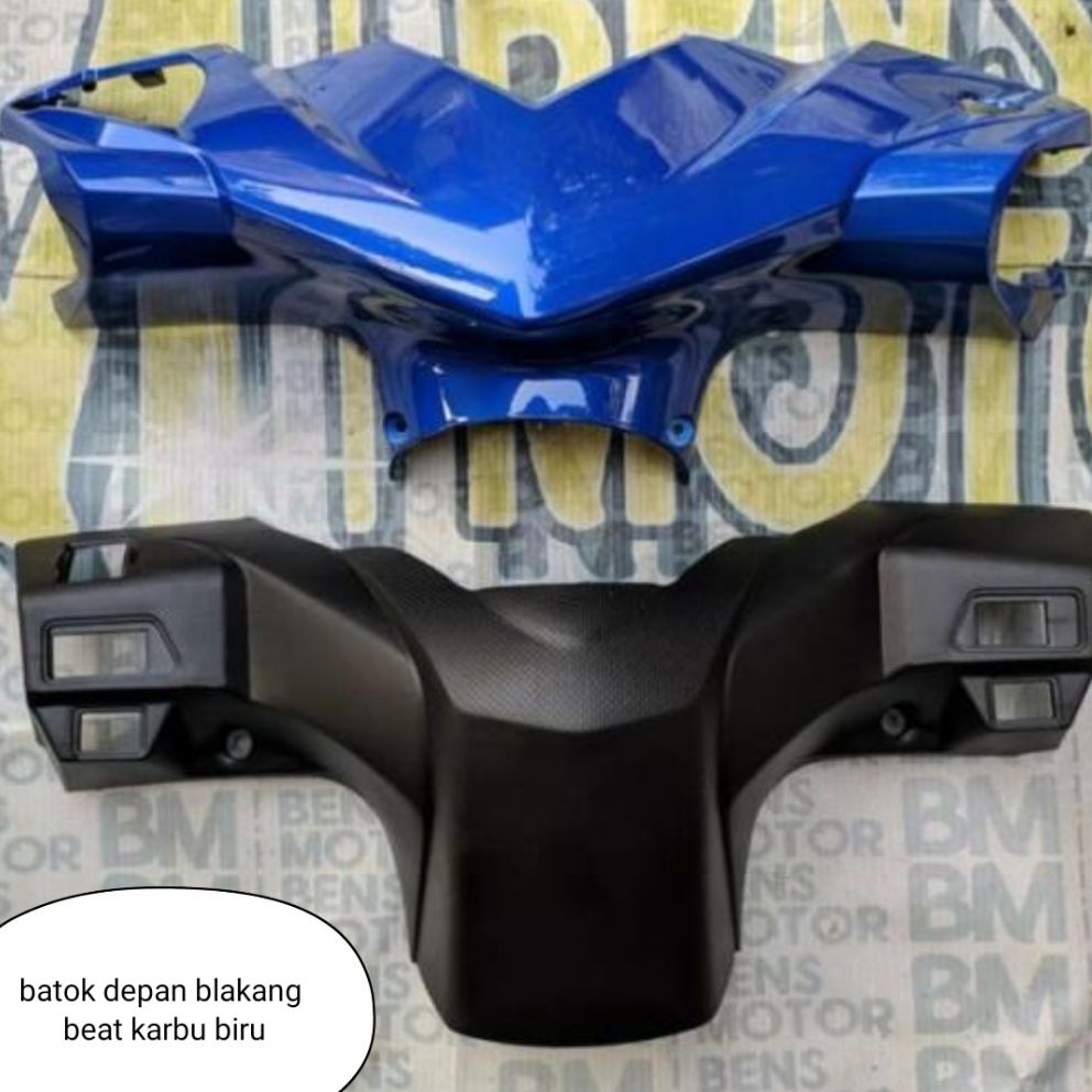 Batok Kepala Depan Belakang Honda Beat Karbu Biru Lazada Indonesia