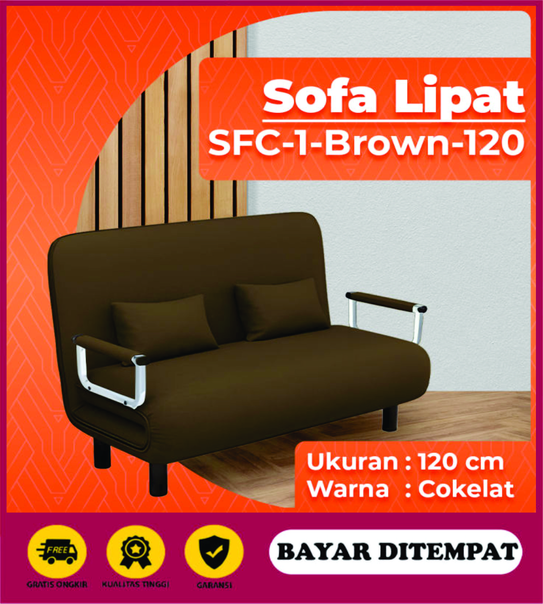 PROMO!! Sofa Lipat Minimalis SofaBed Multifungsi - Sofa Bed Lipat ...