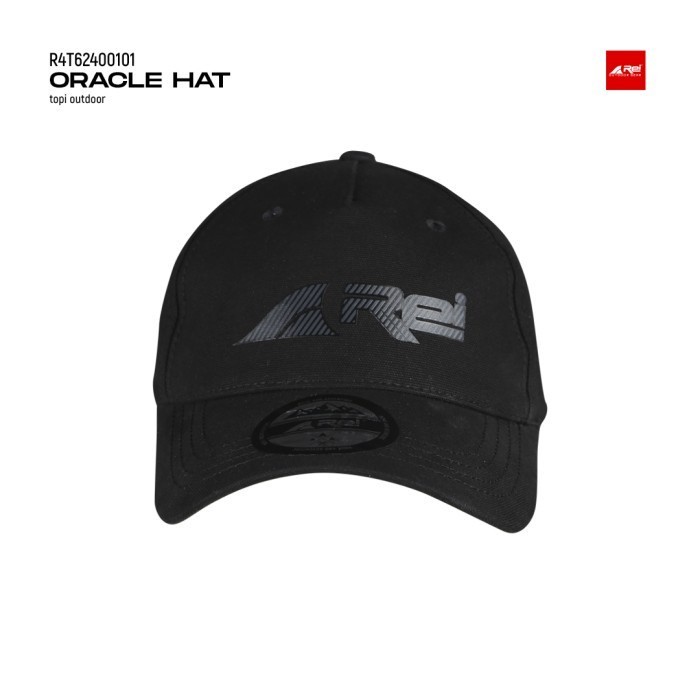 Rei Topi Pria Oracle Arei Outdoorgear Topi Baseball Hat BLACK