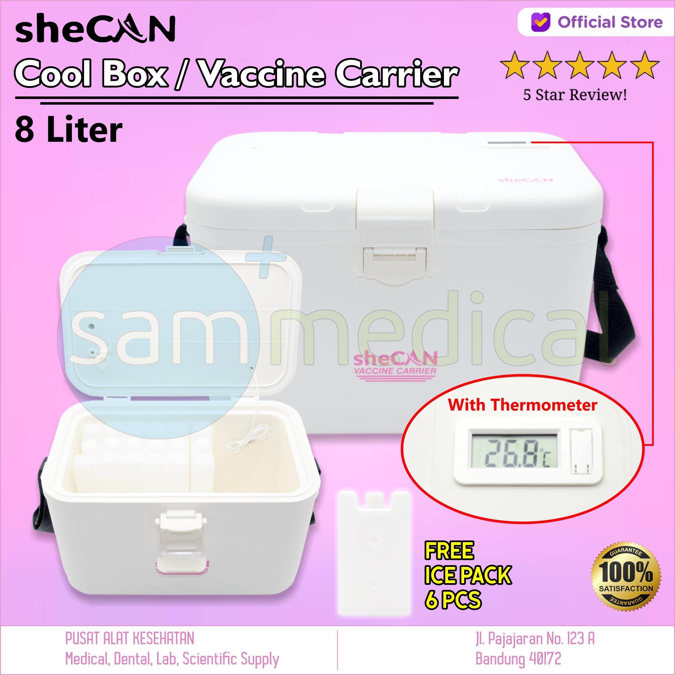 Shecan Cool Box Cold Chain Box Vaccine Vaccine Carrier Box 8 Liter