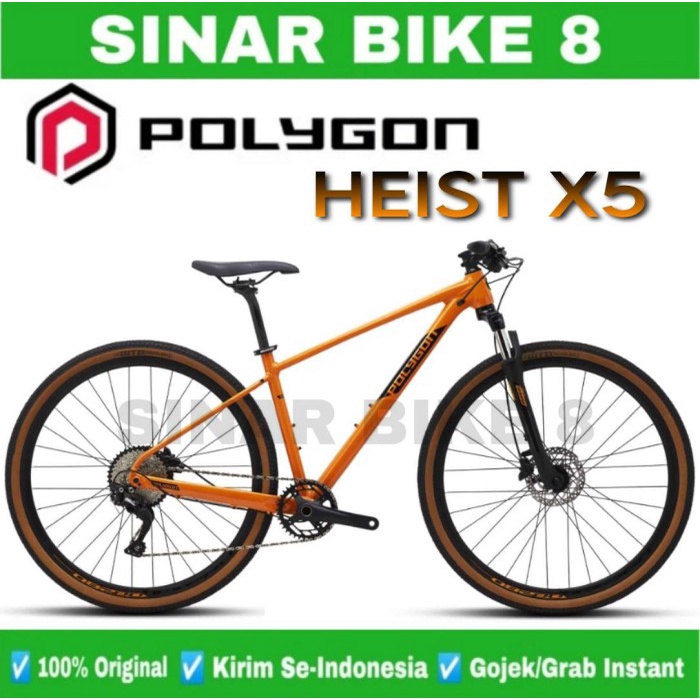 Sepeda MTB Hybrid POLYGON HEIST X5 700C Alloy 10 Speed Sepeda