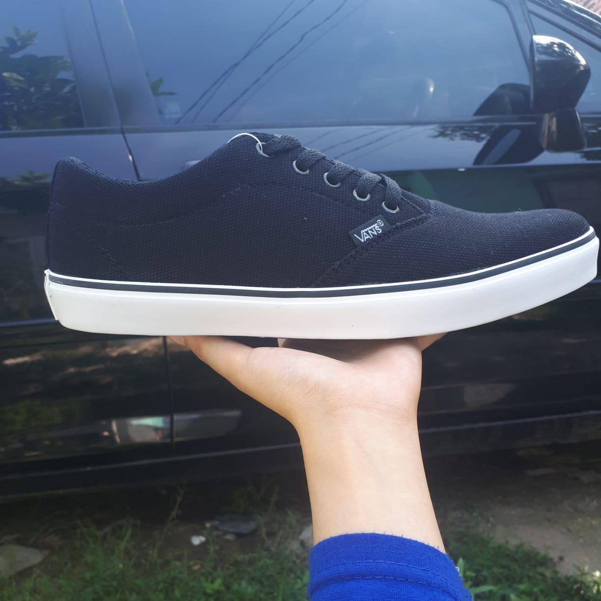 SEPATU PRIA CASUAL VANS_22OLDSKOOL SNEAKERS BERNAFAS FULL BLACK HITAM POLOS WHITE PUTIH SEPATU KETS ERA SK8 PREMIUM BNIB ICC IFC DT