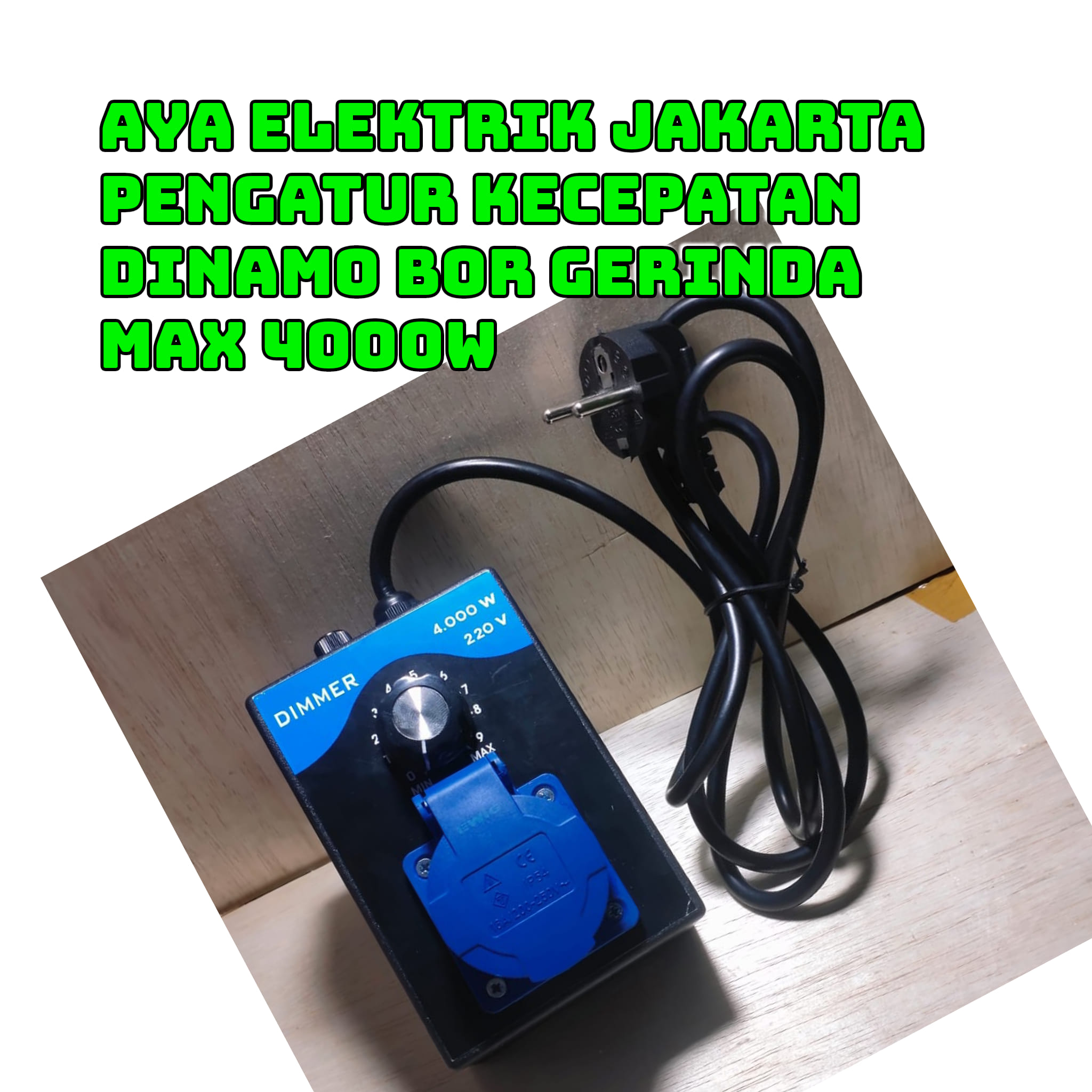 JSBDG dimmer 2000w pengatur kecepatan dinamo mesin bor gerinda speed