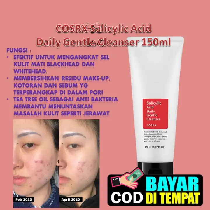 fungsi cosrx salicylic acid daily gentle cleanser