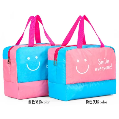 Tas Koper Jinjing Smile Bonjour 3 Layer Fold Travel Bag anti air