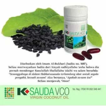 K Sauda Vco K Link K Sauda Klink Isi 30 Softgel Original Lazada Indonesia