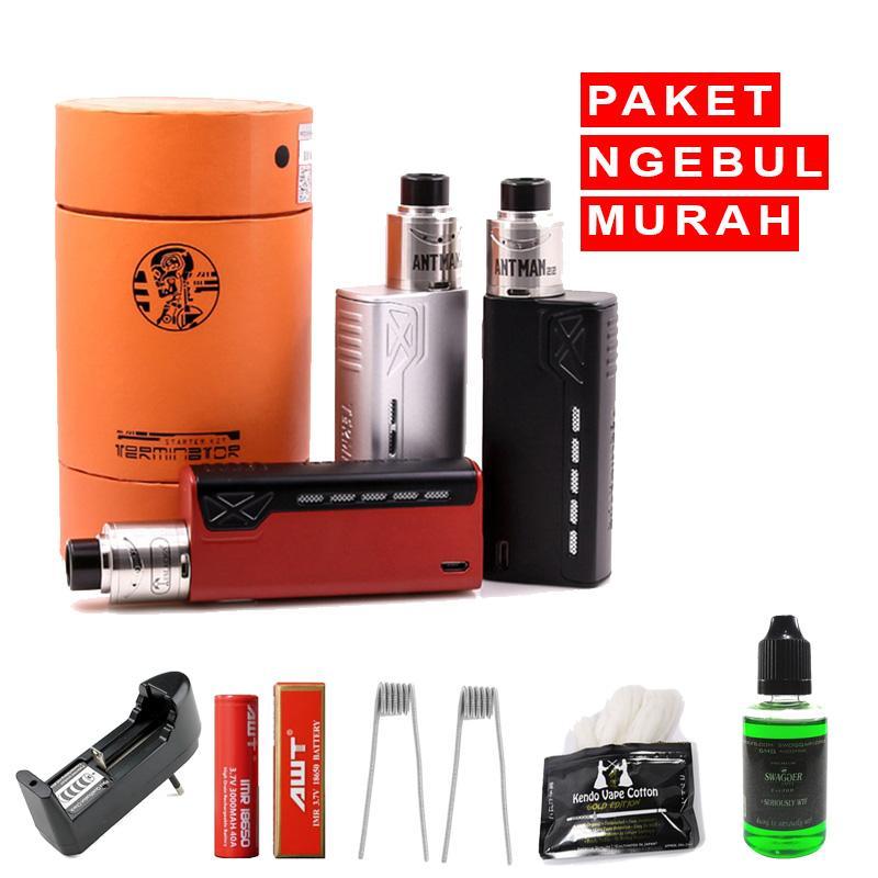 Paket Siap Ngebul TLA Terminator Rokok Elektrik Vape Free Baterai Coil Liquid Kapas & Charger Paket Siap Ngebul TLA Terminator Rokok Elektrik Vape Free Baterai Coil Liquid Kapas & Charger