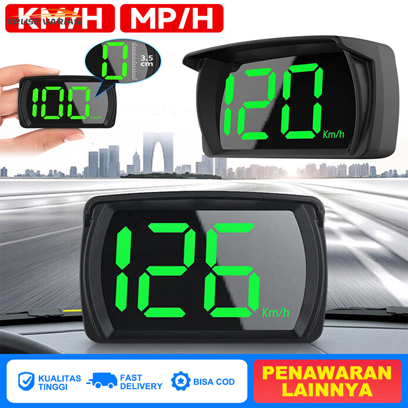 Speedometer Digital Mobil, Speedometer GPS Mobil dengan Tampilan HUD
