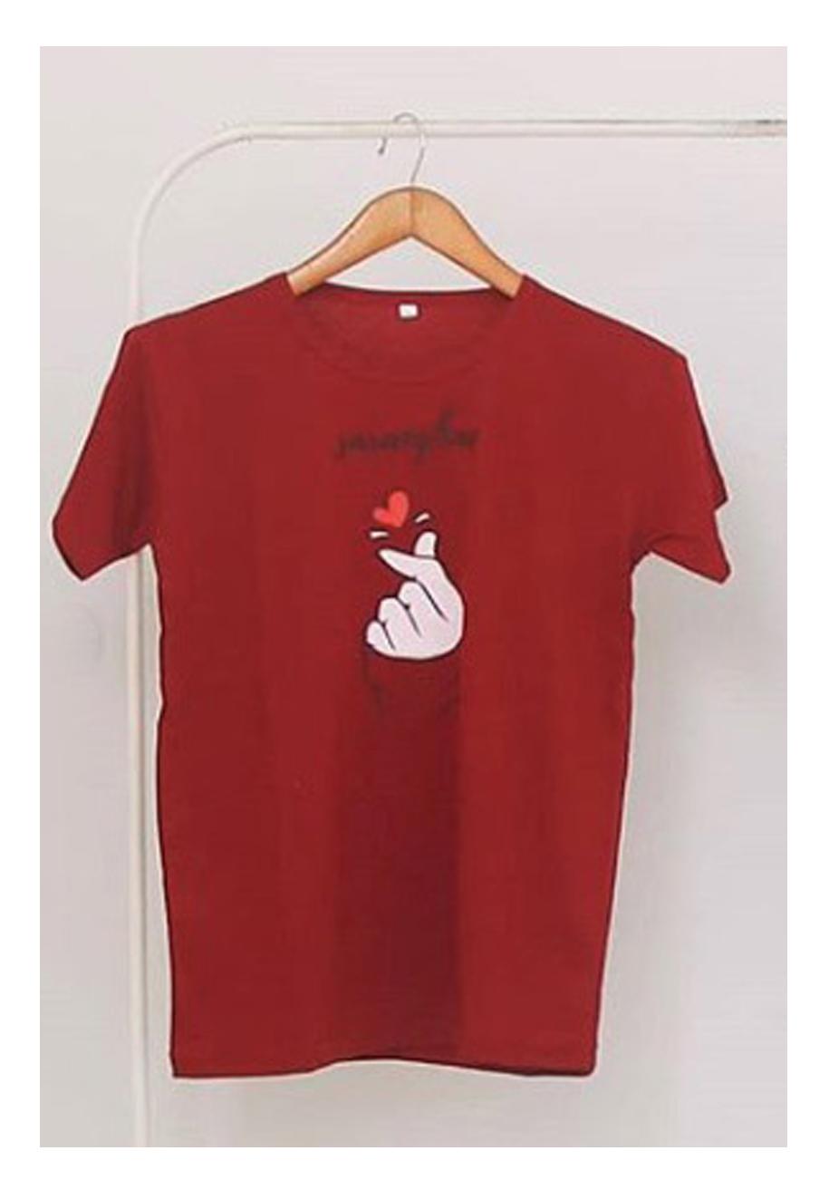 PROMO KaosLokal - pusat jual kaos keren dan murah oblong tumblrtee saranghae warna merah