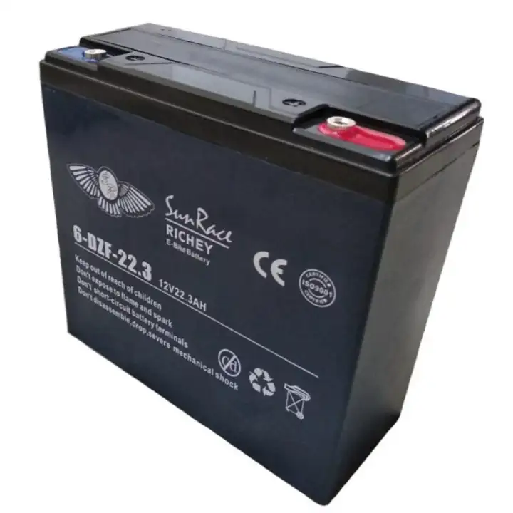 Sunrace Richey Aki Kering Sepeda Listrik 12v 22 3ah Classic Battery 6 Dzf 22 3 Lazada Indonesia