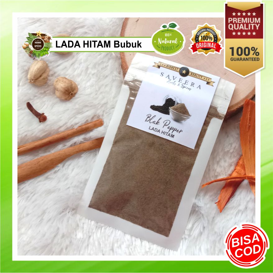 LADA HITAM BUBUK / SERBUK LADA HITAM / BLACK PEPPER POWDER MURNI non
