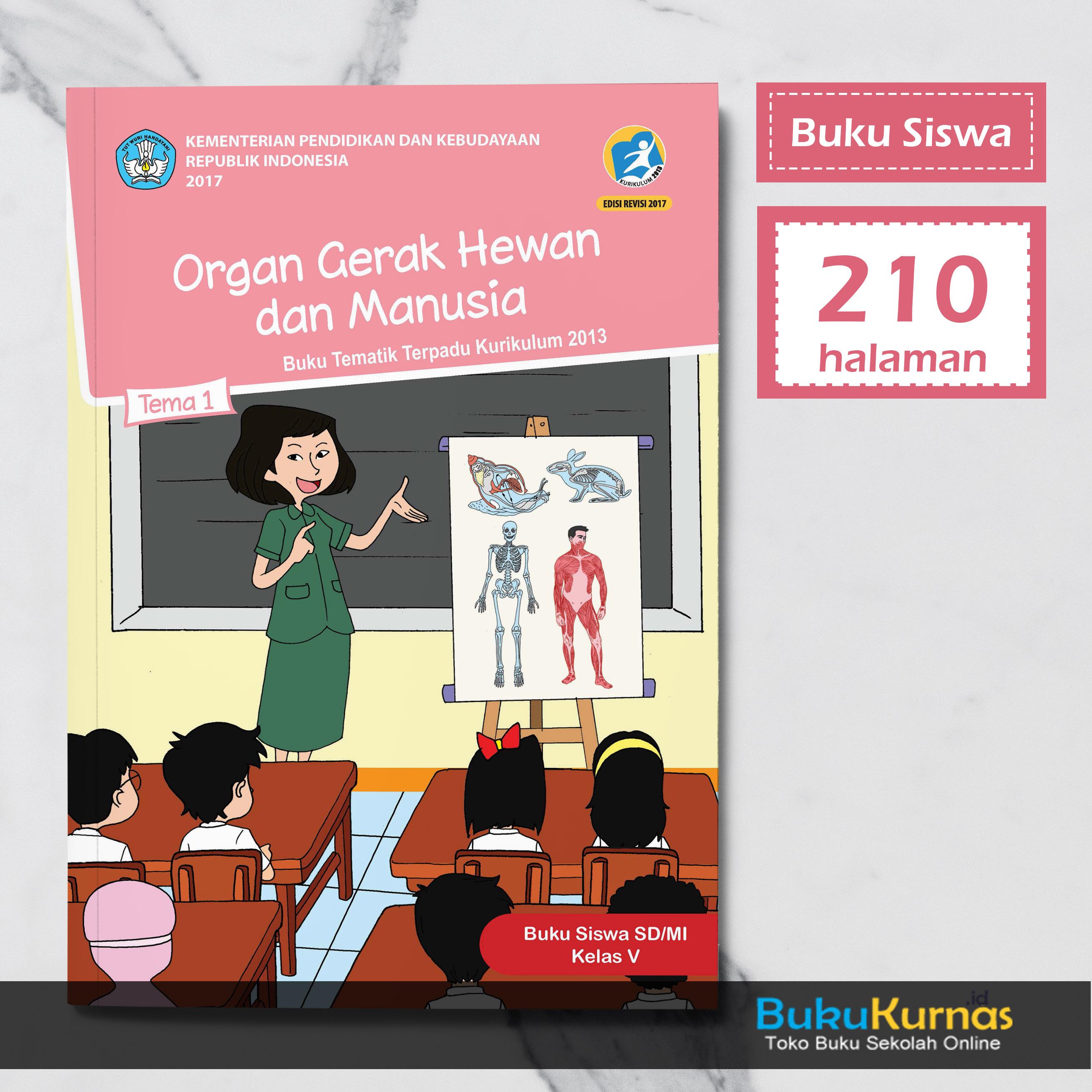 Download Buku Guru Kelas 5 Tema 1 Organ Gerak Hewan Dan Manusia