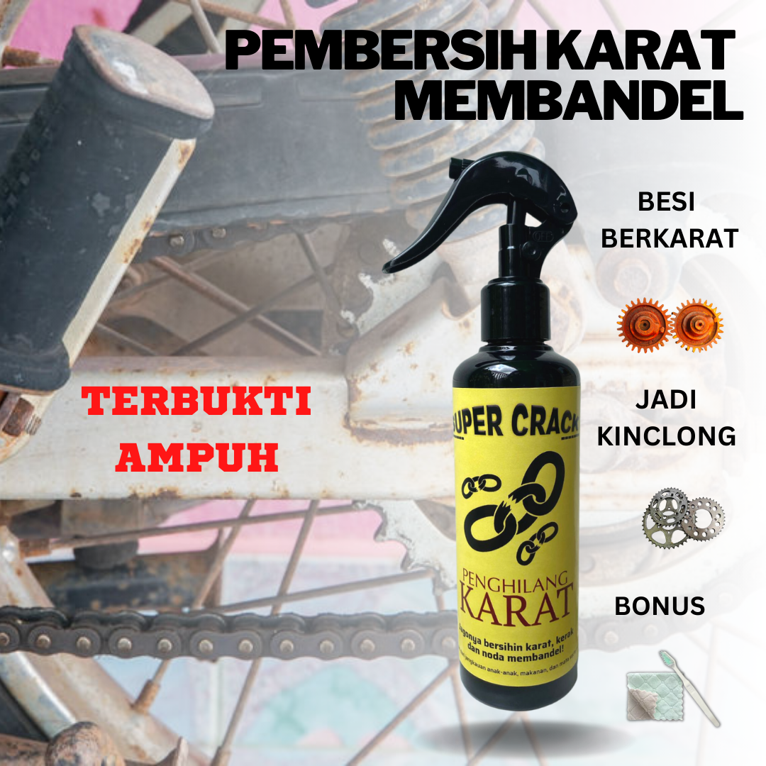 Cairan Pembersih Karat Mesin Motor Mobil Besi Stainless Steel Panci Obat Anti Kerak Mobil