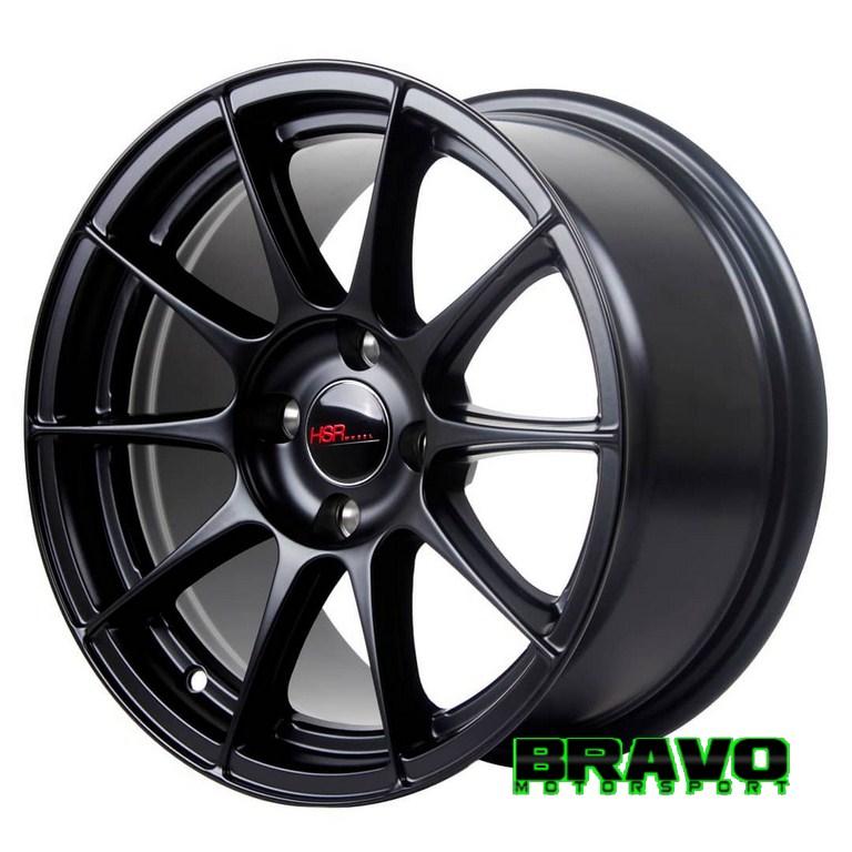 Velg Mobil Ring 15 HSR POOL BLACK Racing Yaris TRD Brio Satya Vios Etios Valco