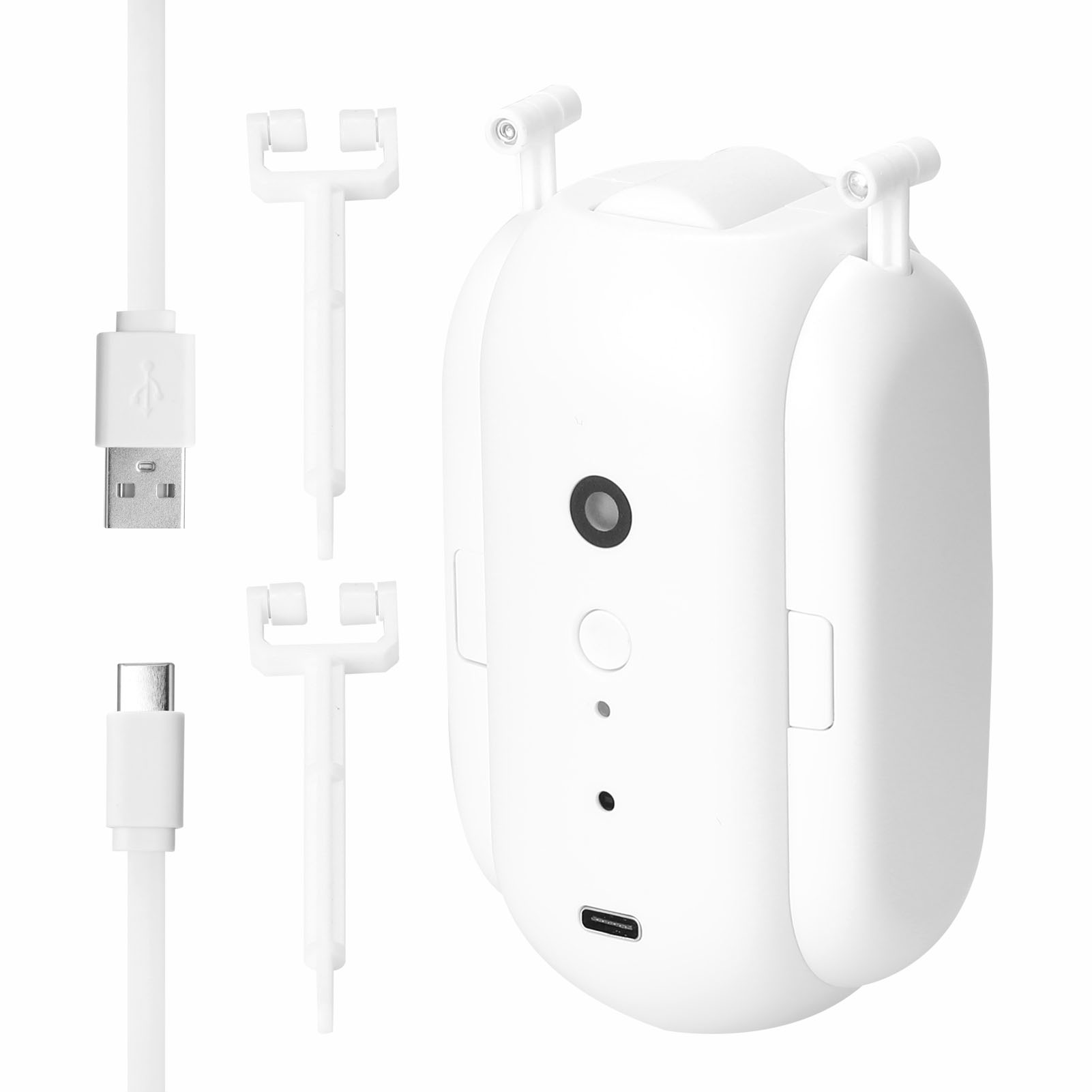 1pc Tuya Smart Curtain Motor BT Voice Control Switch Electric Curtain Robot APP Control Timer Setup Compatible with Alexa Google Home for T-Rail/U-Rail