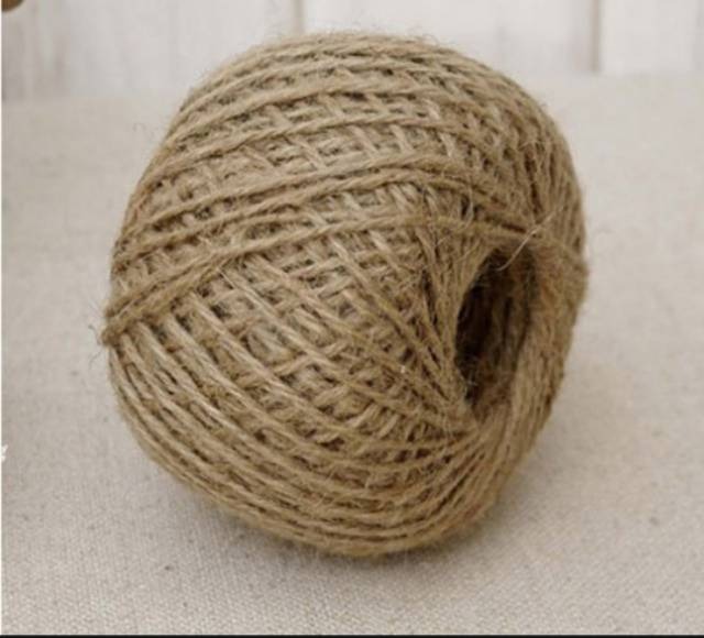 1 Roll 100 meter Hemp Rope 3 Ply Tebal 3 mm / Tali Rami / Tali Goni ...