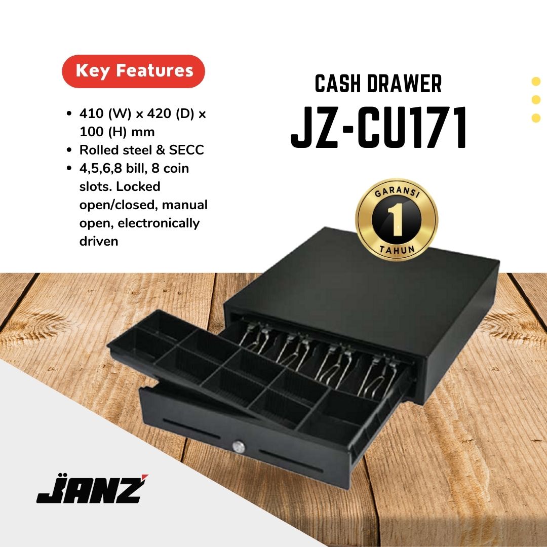 JANZ Cash Drawer Machine JZCU171 Lazada Indonesia