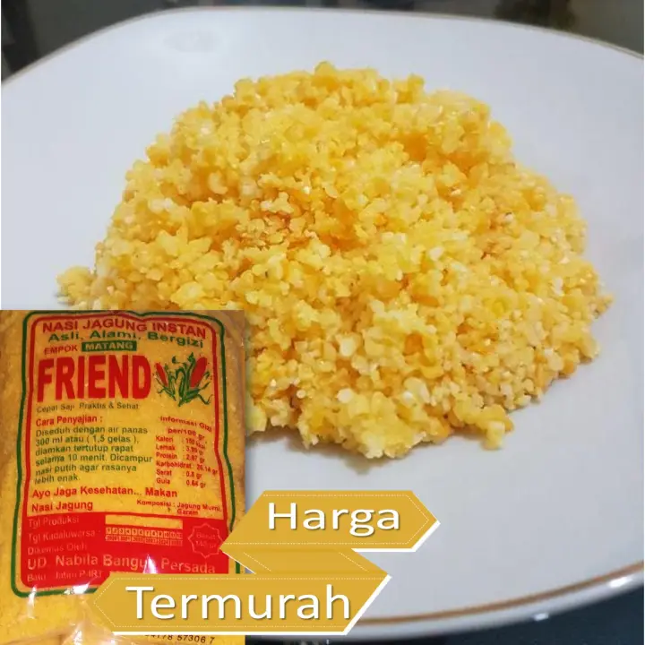 Beras Nasi Jagung Instan Sego Empok Makanan Sehat Alami Anti Kolesterol Diabetes Lazada Indonesia