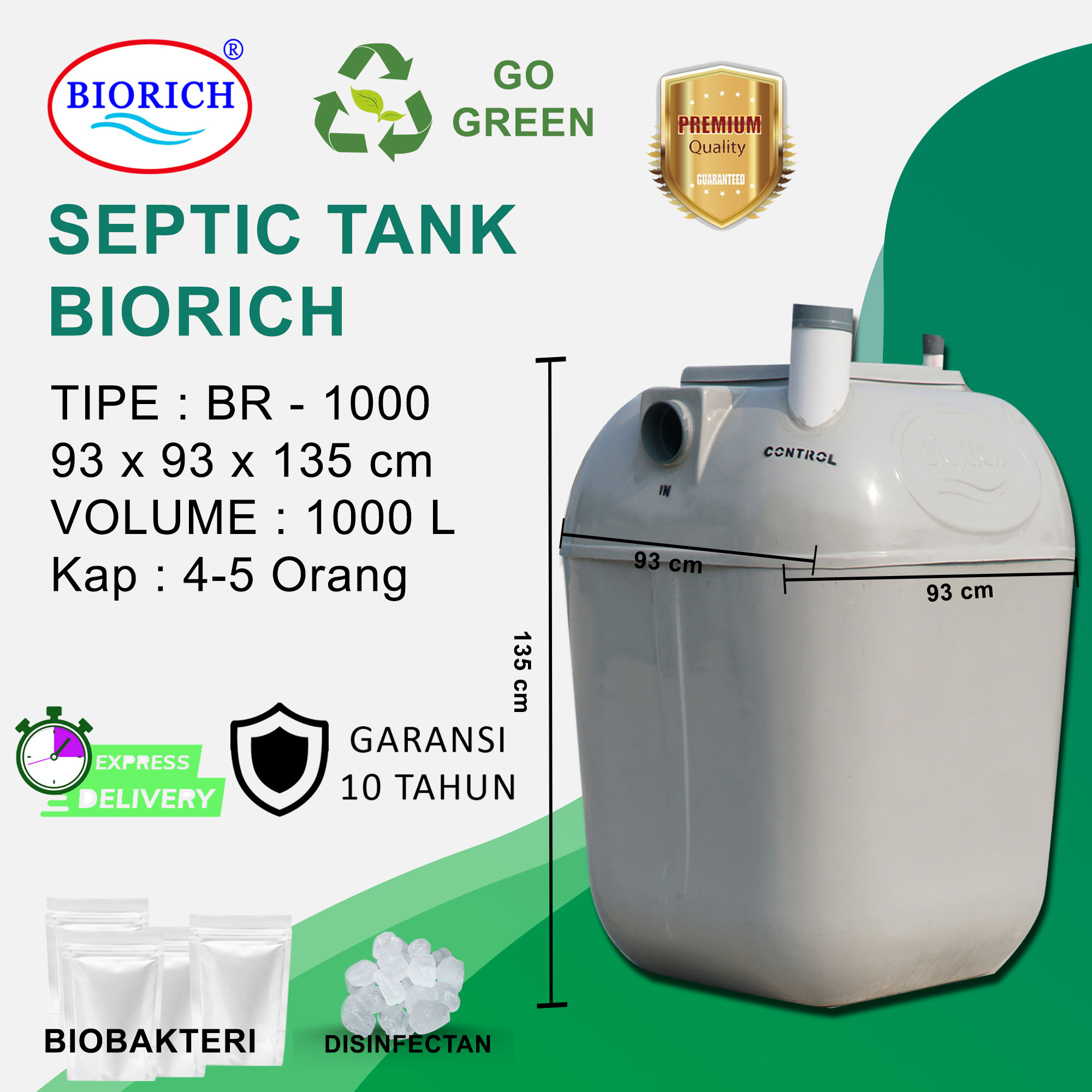 Septic Tank Bio / Septictank Biotech / Tangki Septik Biofil / Septitank ...