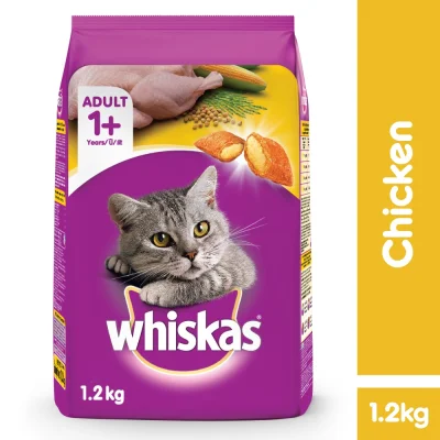 WHISKAS Cat Dry Food Adult Chicken 1.2KG Cat Food