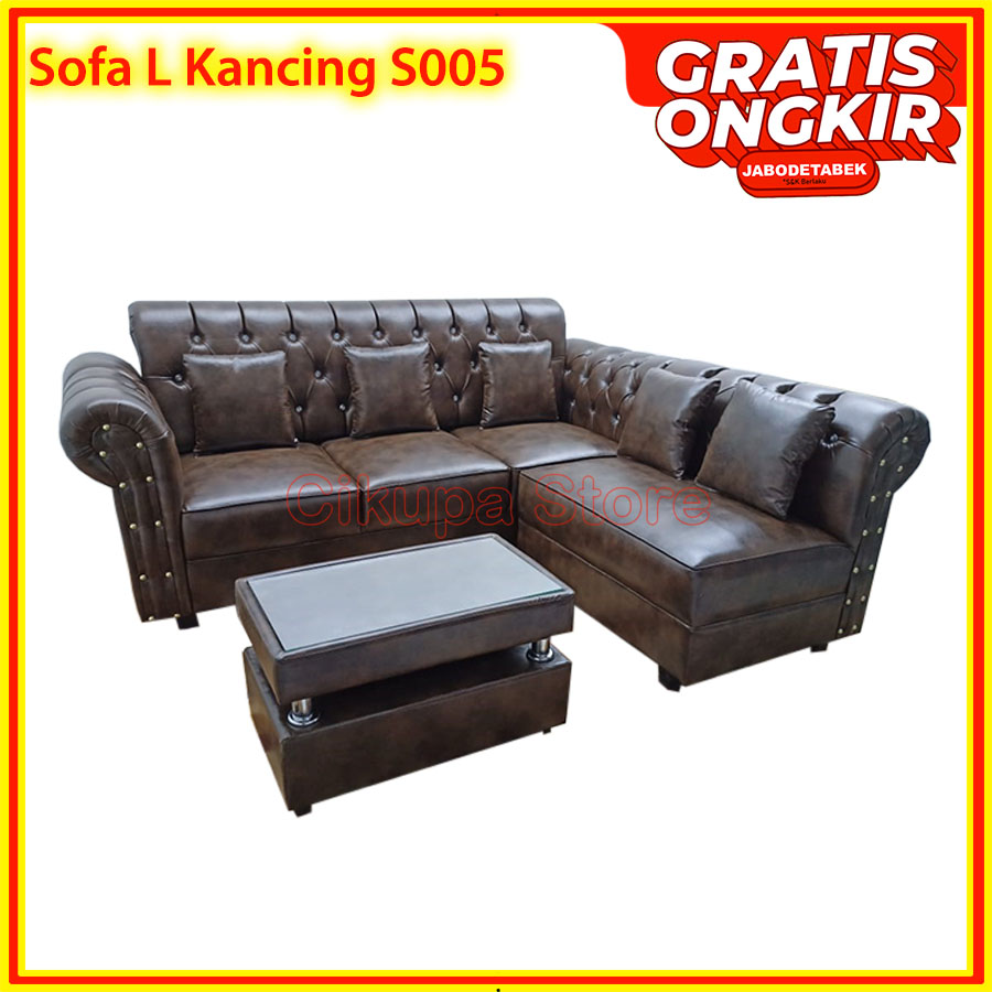 Sofa Kancing S Meja Kualitas Export Kursi Tamu Lazada Indonesia