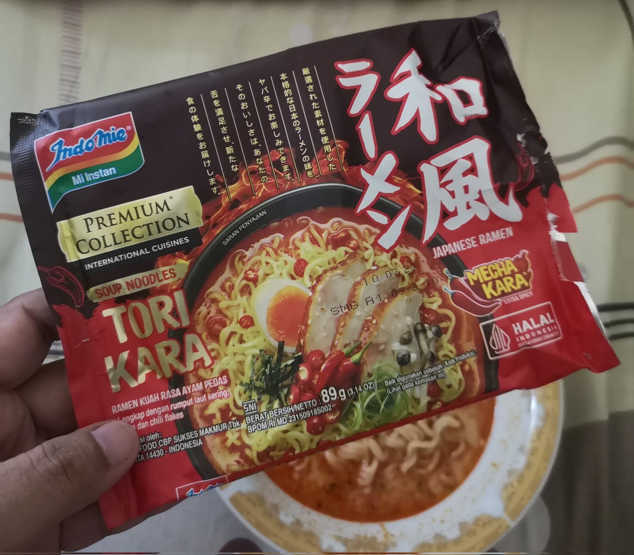 Mì xào khô Indomie ramen súp gà cay
