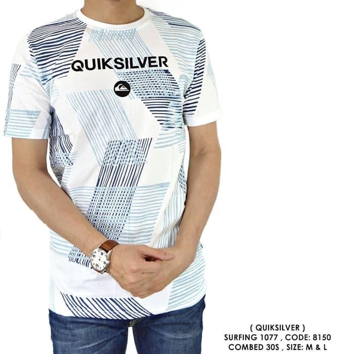 PROMO BAJU KAOS COWOK PRIA POLOS SURFING DISTRO QUIKSILVER QUIK SILVER 132