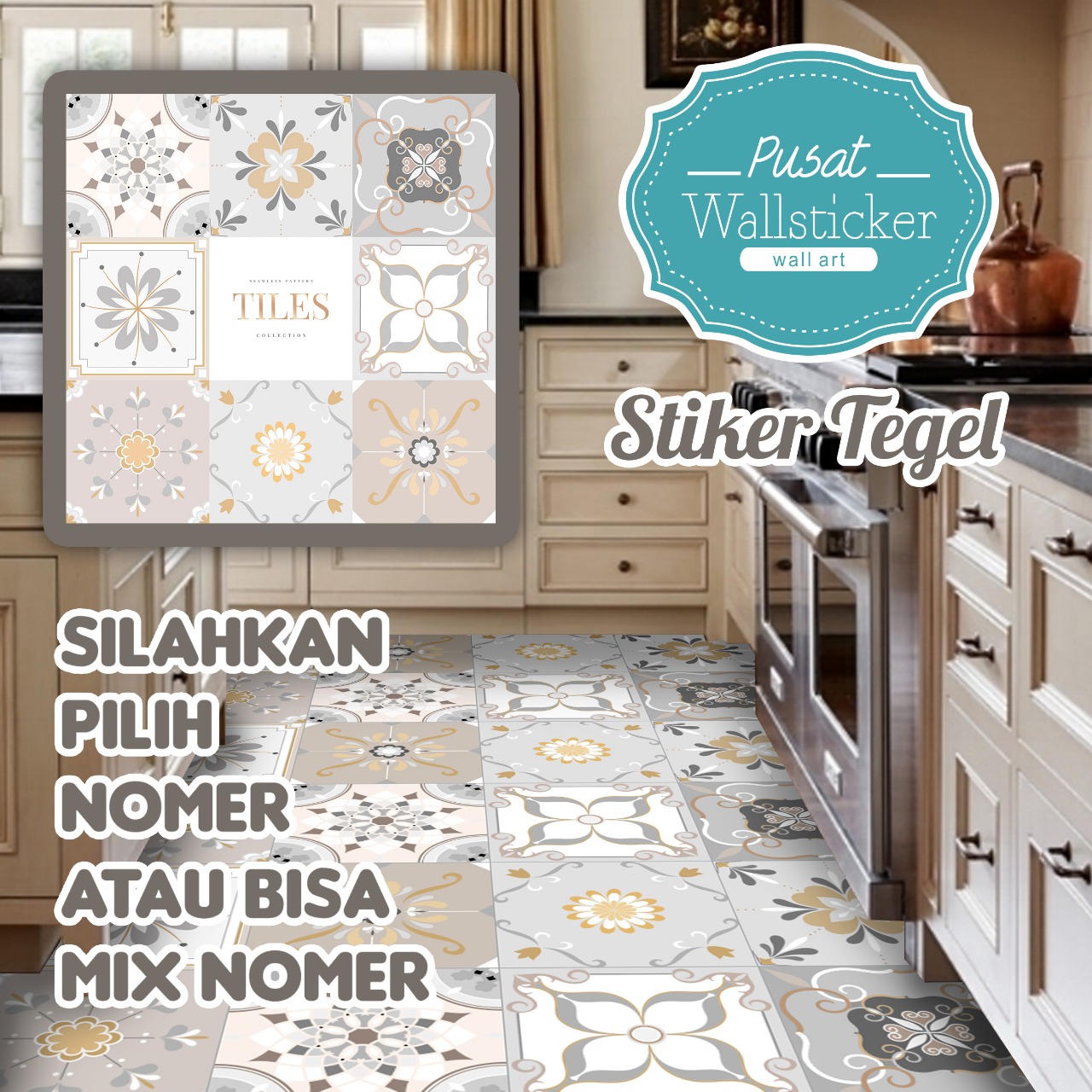 Sticker Tegel / Stiker Lantai Best Seller 1 Lazada Indonesia