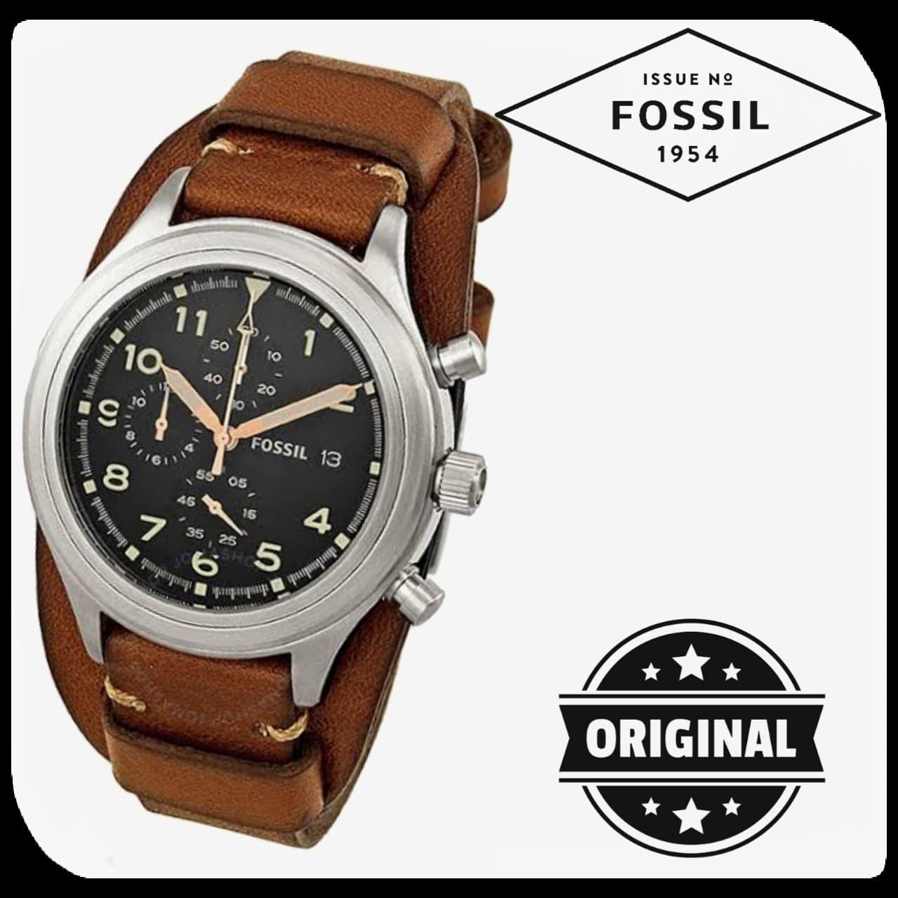Pria Fossil Jr1432 Original Coklat 