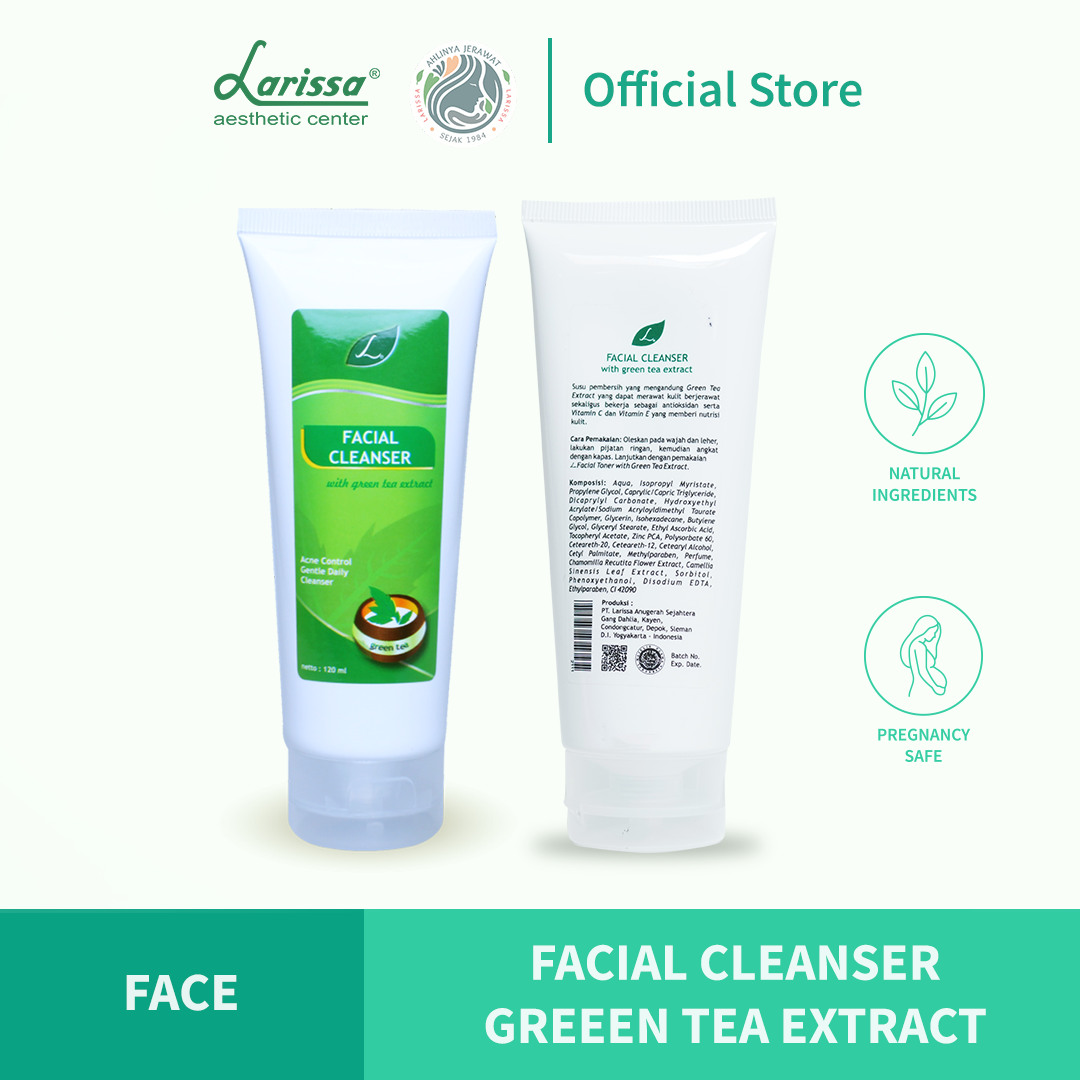 Larissa Facial Cleanser New Green Tea Acne / Green Tea Extract Lazada