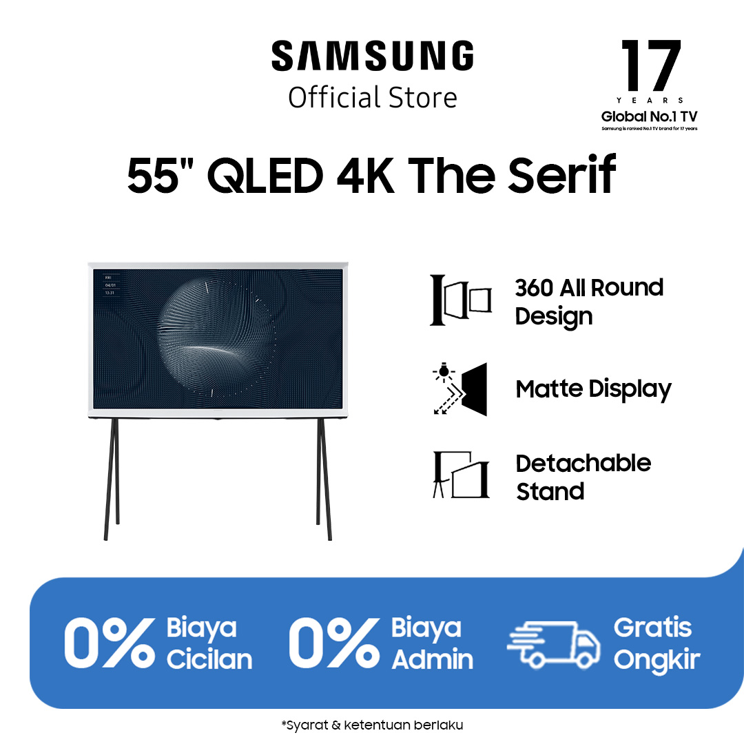 Samsung Lifestyle TV The Serif 55 inch, Smart TV, QLED 4K with Matte