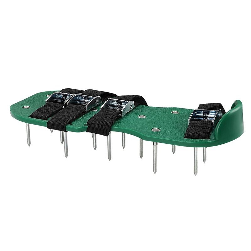 Aerator Shoes 4 Adjustable Straps Heavy Duty Spiked Sandals Shoes with Metal Buckles One Size Fits All Spikes Shoes
