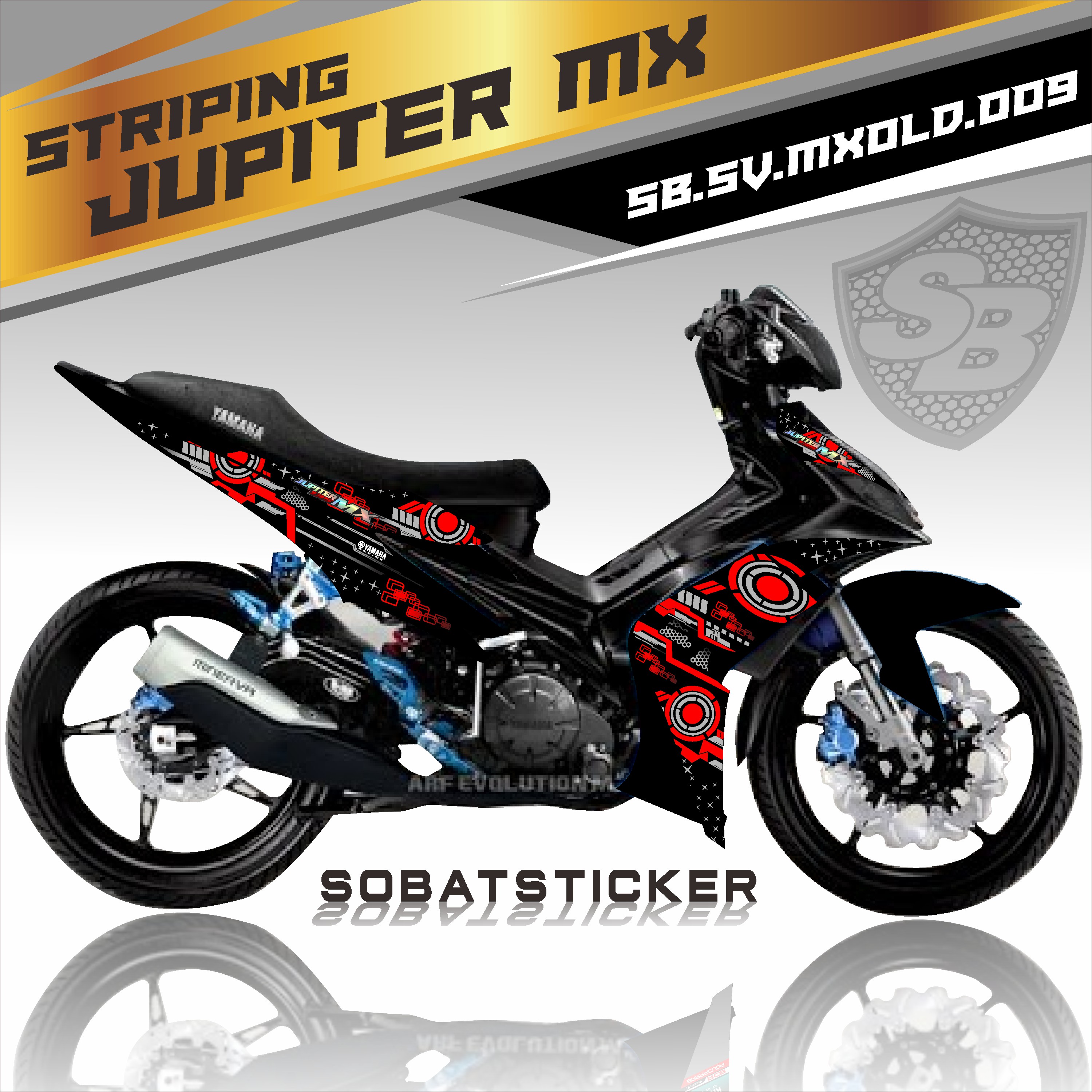 STRIPING JUPITER MX OLD Sticker Striping List Variasi JUPITER MX OLD 009 Lazada Indonesia