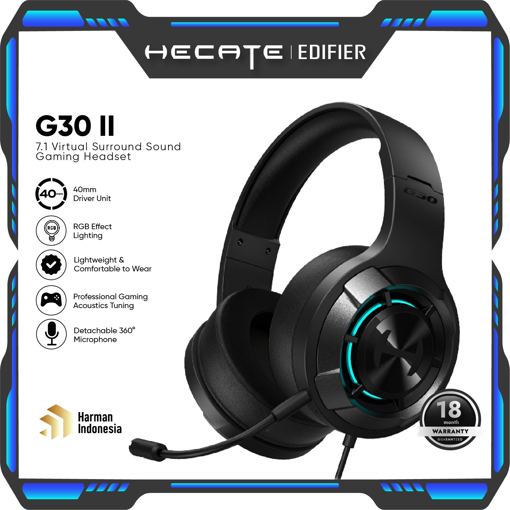 Edifier 7.1 gaming headset hot sale