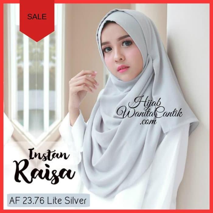 Pashmina Instan Hijab JIlbab Kerudung Instan Raisa Polos Maroon / DZA Laris Fashion