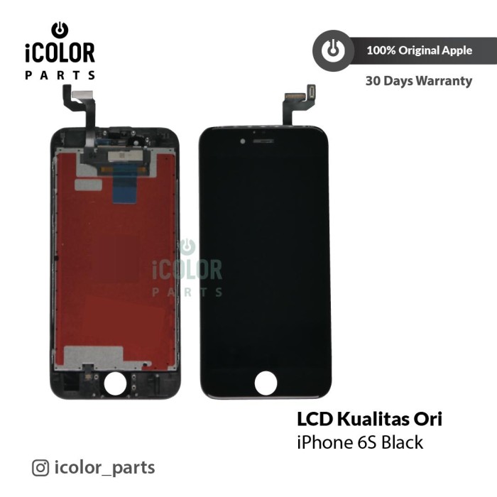 Diskon LCD iphone 6S Black Kualitas Ori 