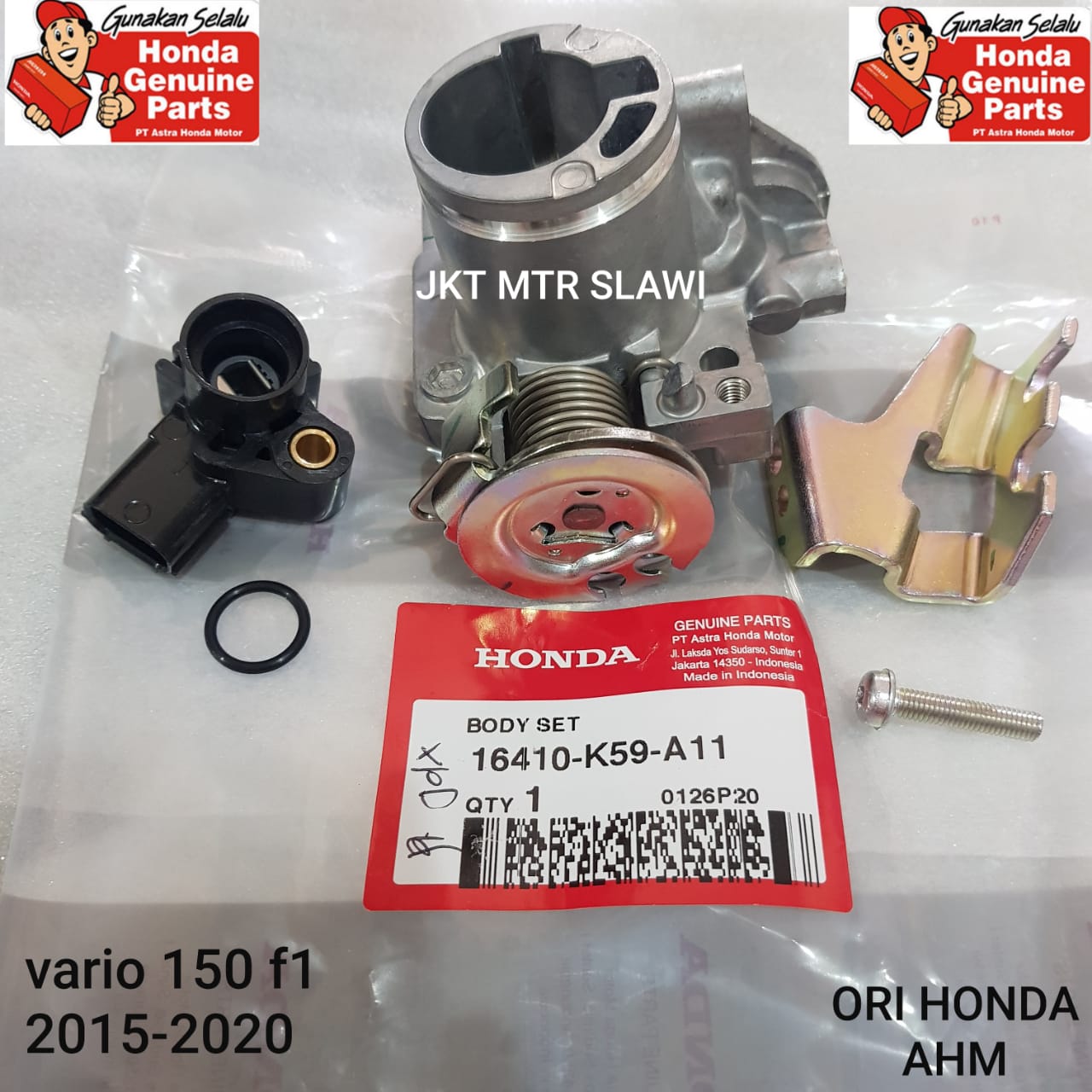 16410K59 A11 body set throttle body vario 150 20152017 ori honda ahm