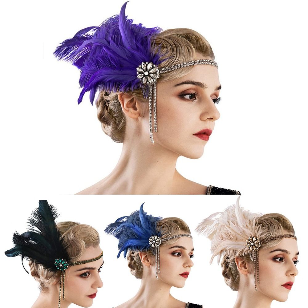 Purple hot sale flapper headband