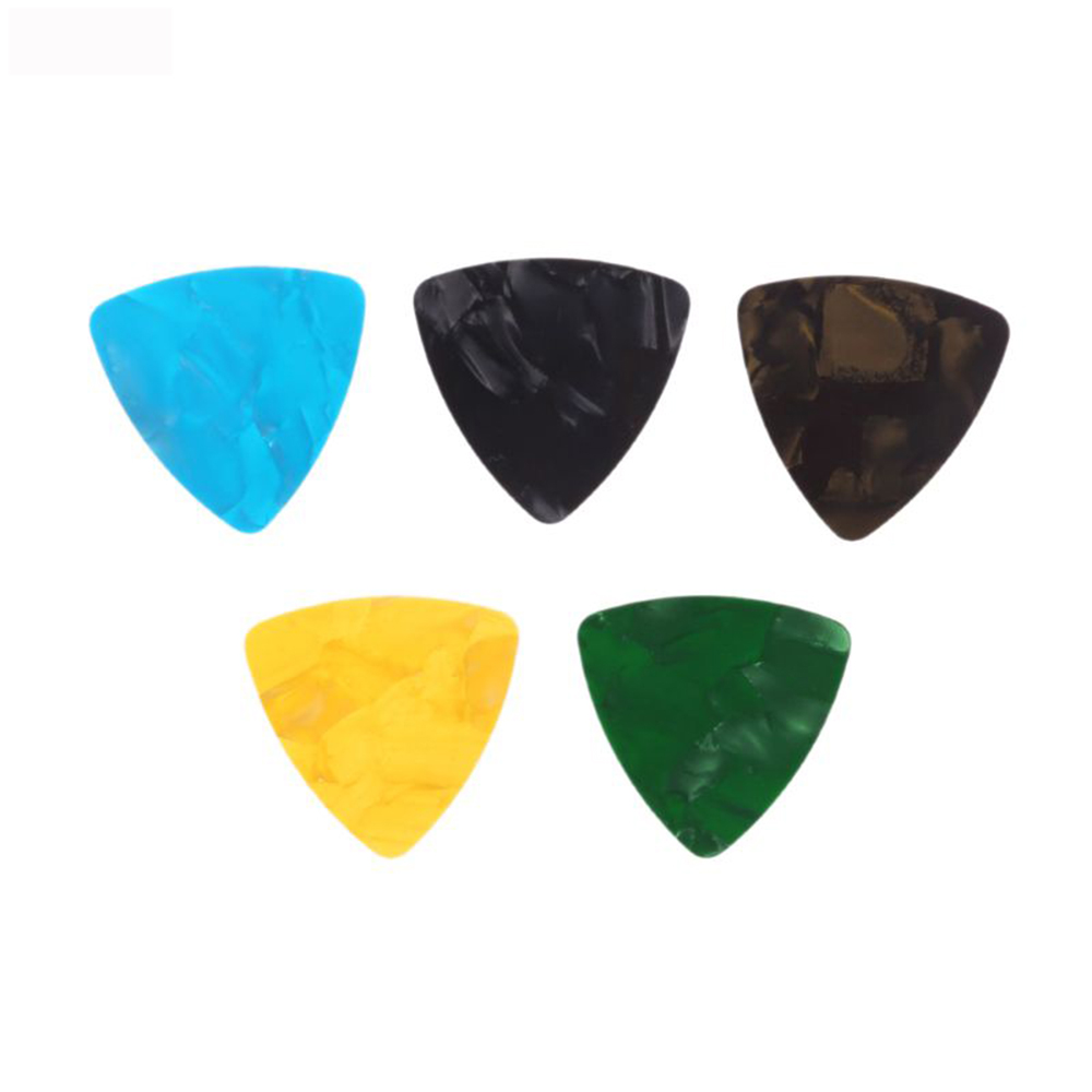 10 Dụng Cụ Tam Giác 0.46Mm Đàn Guitar Pick Guitar Phụ Kiện Miếng Gảy Celluloid