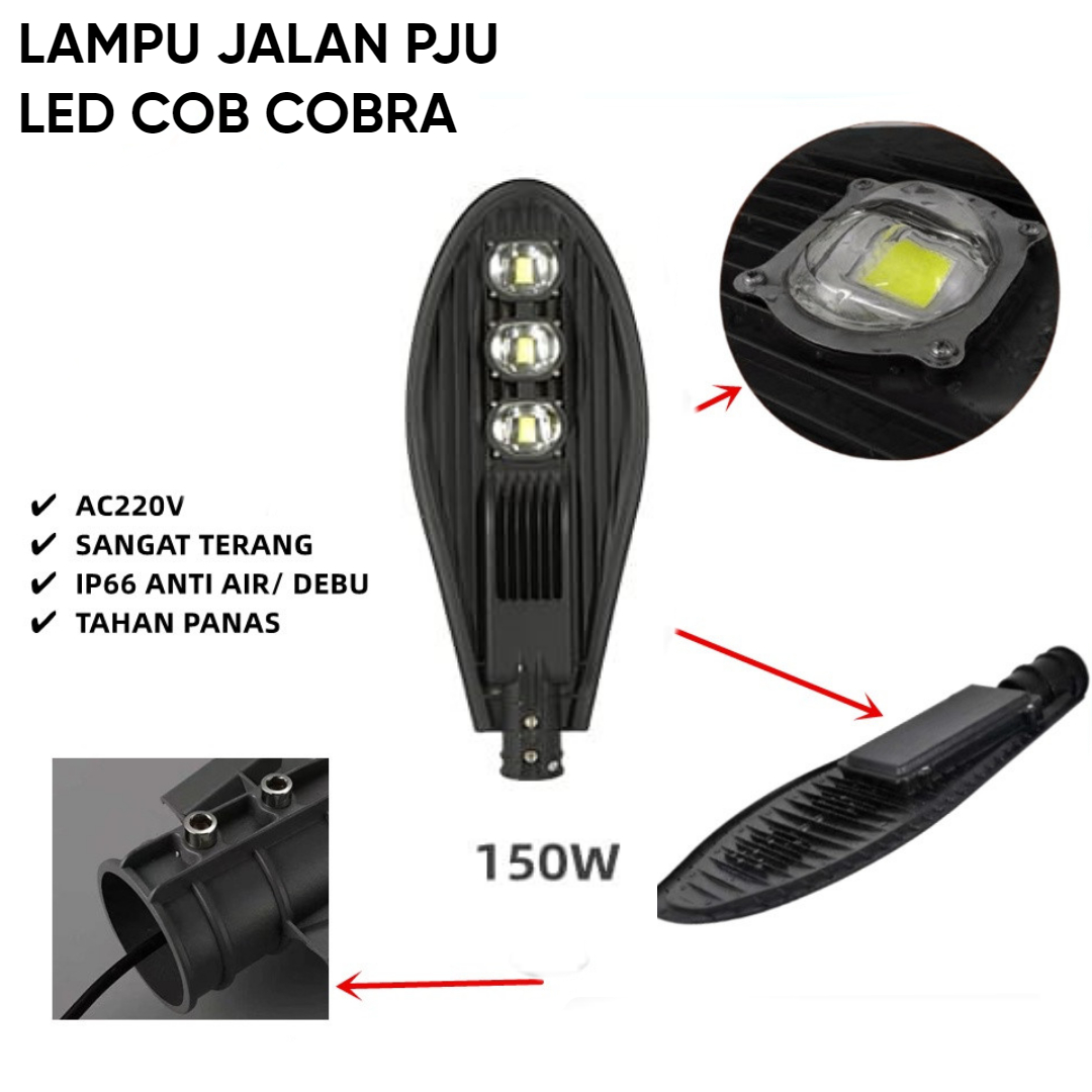 Lampu Jalan Pju Cobra Led 50w 100w 150w Lampu Pju Lampu Jalan Led