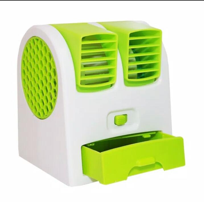 Ac mini portable Double blower mini ac kipas mini